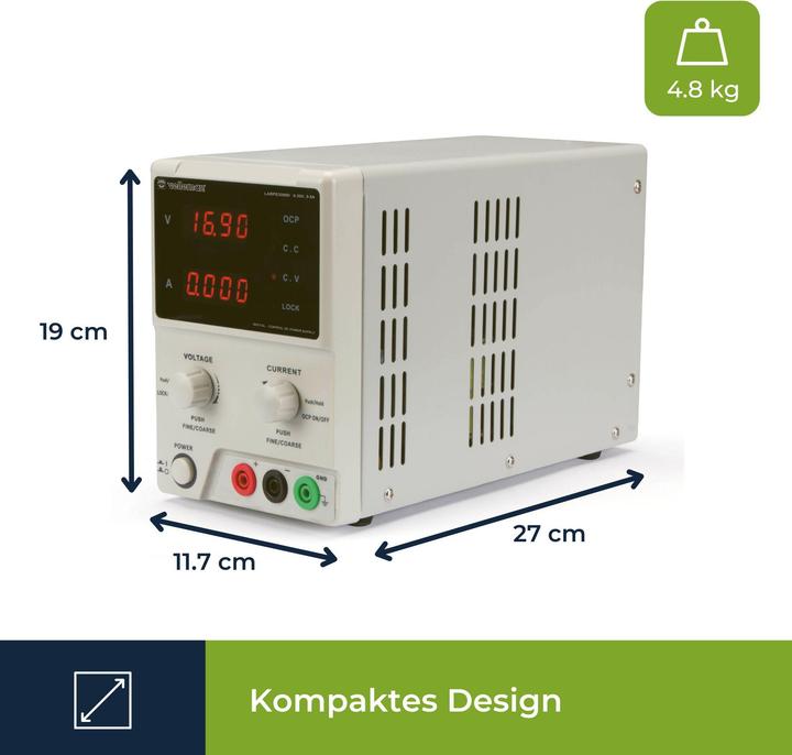 Actual product image Velleman DC Lab Power Supply