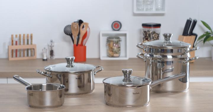 Produktbild Tefal Duetto Set (18 cm, Pfannenset + Topfset, Edelstahl)