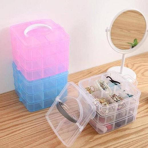 Image du produit Bekos Boîte de rangement pour petites pièces orange transparent (15.50 cm, 1x)