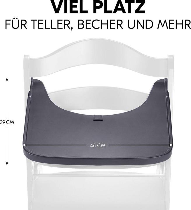 Produktbild Hauck Hochstühle Alpha Plus Dark Grey Newborn Set - Hochstuhl (Treppenhochstuhl)