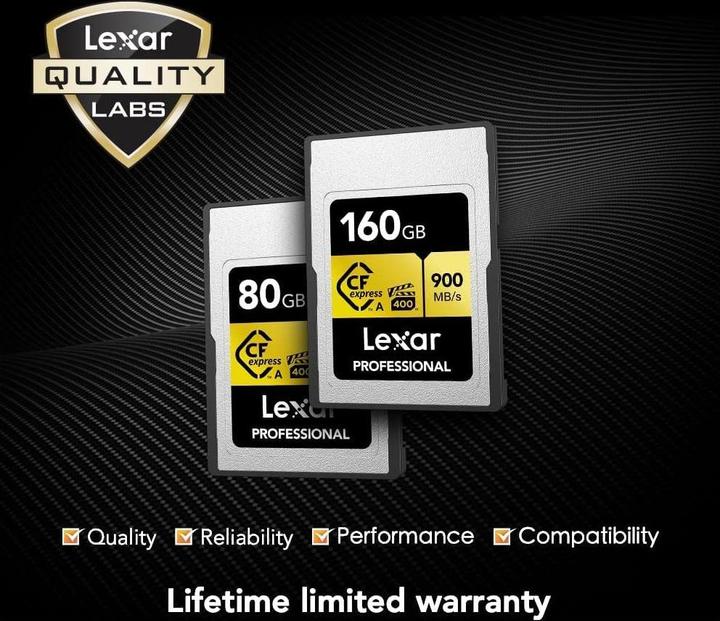 Produktbild Lexar Professional Gold Series 2.0 (80 GB, CFexpress Typ A)