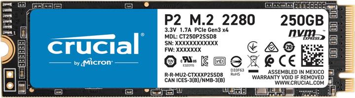 Actual product image Crucial P2 (250 GB, M.2 2280)