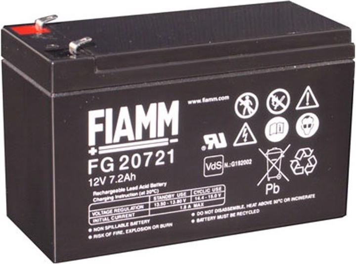Produktbild Fiamm Akku FG20721 mit 4,8mm Steckkontakte (12 V, 7.20 Ah)