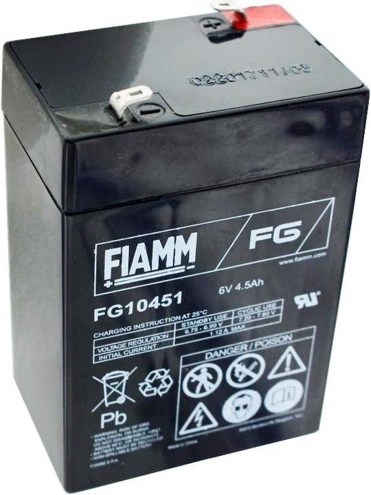 Image du produit Fiamm Akku FG10451, 6Volt 4,5Ah 3FM4.5 (6 V, 4.50 Ah)