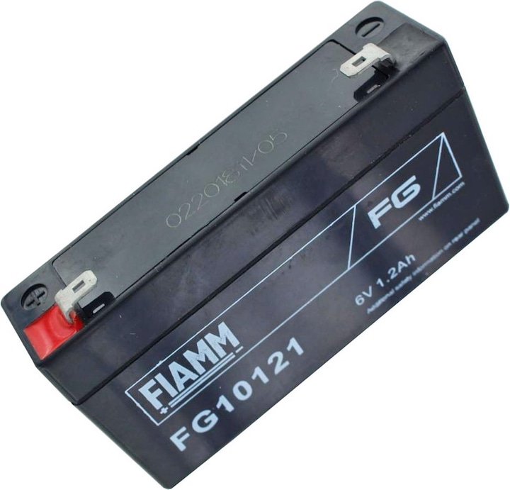 Actual product image Fiamm Battery FG10121 lead-gel battery 6 Volt, 1,2Ah (6 V, 1.20 Ah)