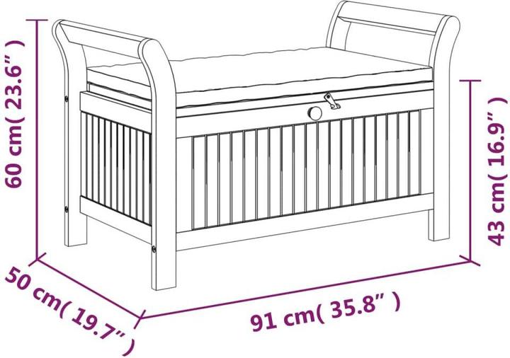 Produktbild vidaXL Gartenbank