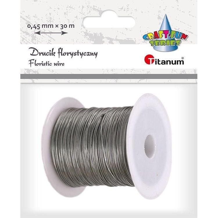 Titanum, Filo, Blumendraht 0,45 mm x 30 m, Silber (30 m)