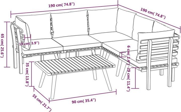 Produktbild vidaXL Graysen
