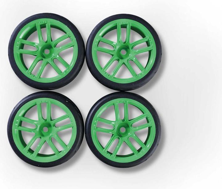Immagine prodotto Carson Set di ruote 1:10 10 raggi (4) verde