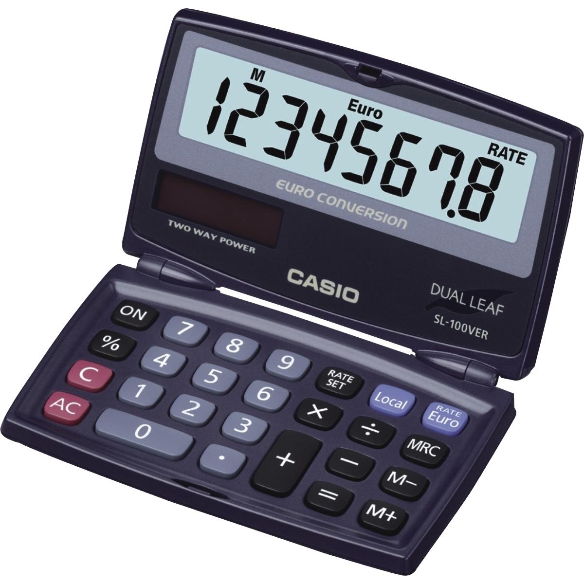 Casio, Taschenrechner, Taschenrechner (Solarzellen, Batterien)