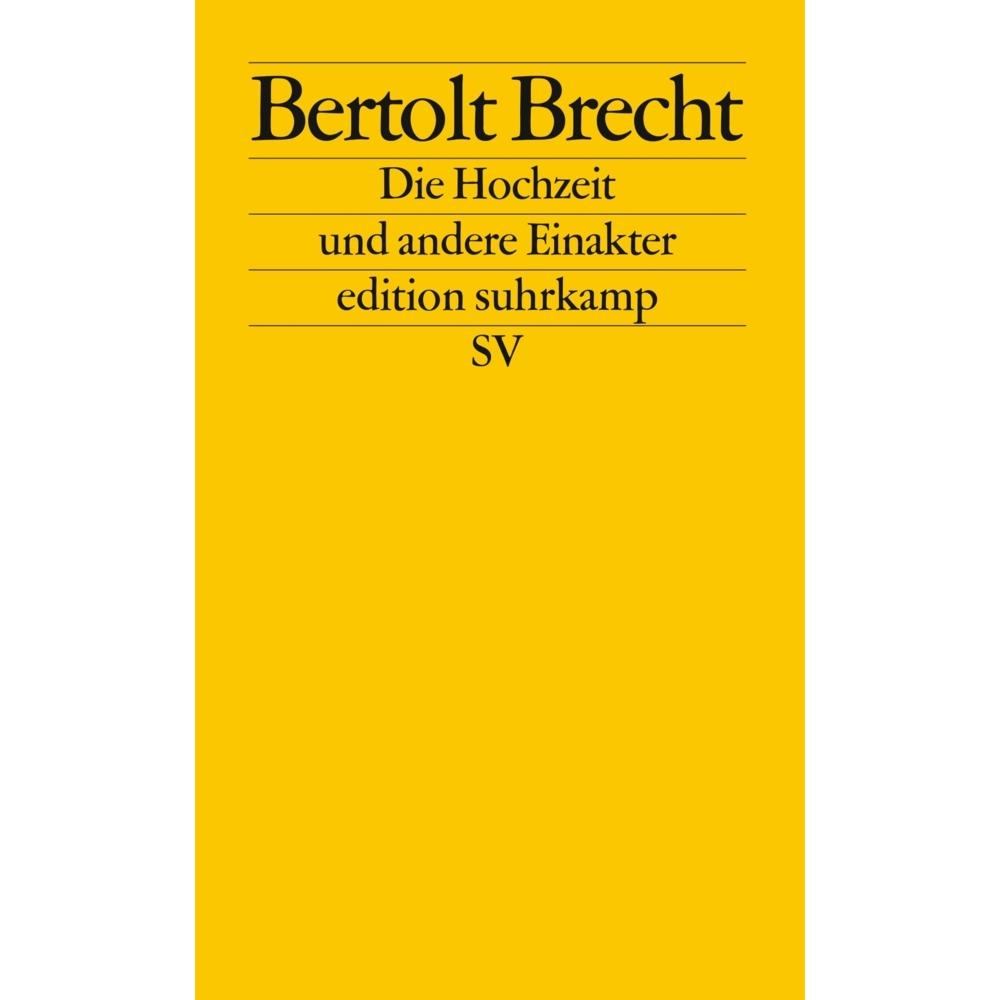 Thumbnail - Die Hochzeit und andere Einakter, Belletristik von Bertolt Brecht