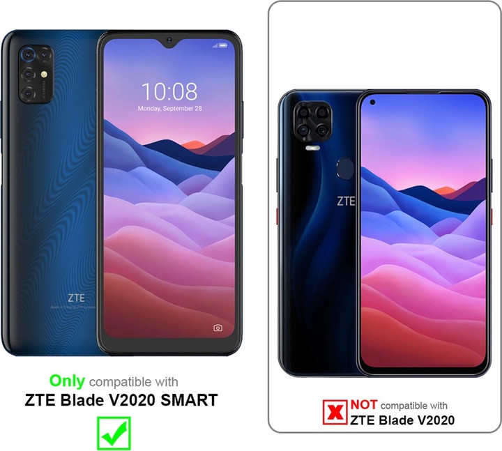 Actual product image Cadorabo Book Invisible Magnet Cover (ZTE Blade V2020 Smart)
