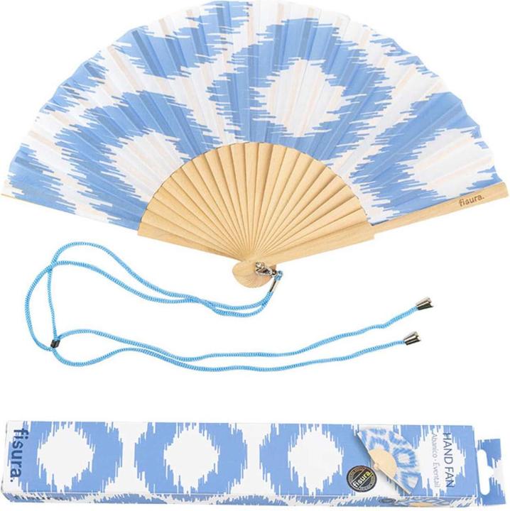 Produktbild Fisura Handfächer BLUE PRINTS