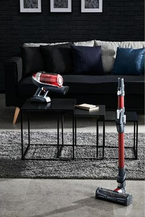 Image du produit Tefal TY9879WO stick vacuum/electric broom Bagless 0.9 L Noir, Rouge