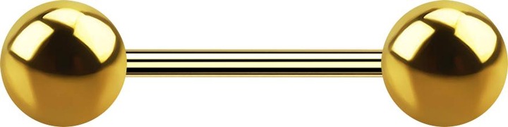 Immagine prodotto Star Piercing Micro bilanciere placcato oro con due sfere (Titanio G23, senza ottone)