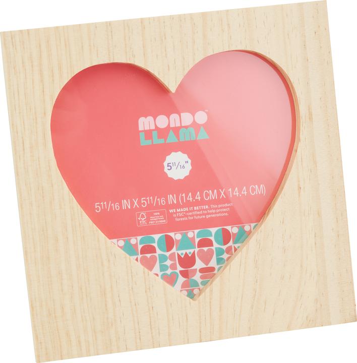 Immagine prodotto VBS Holz-Bilderrahmen "Herz"