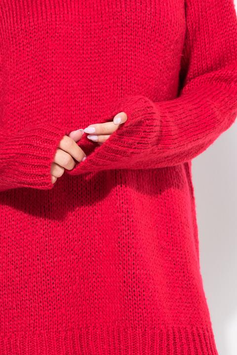 Produktbild Miamoda Pullover, Classic Fit, Grobstrick, Ausschnitt mit Spitze (56)