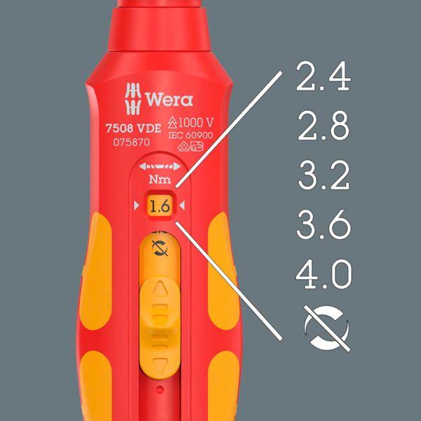 Produktbild Wera 7508 VDE Kraftform Safe- Torque Speed 0,4-2,0 Nm (Aussensechskant)