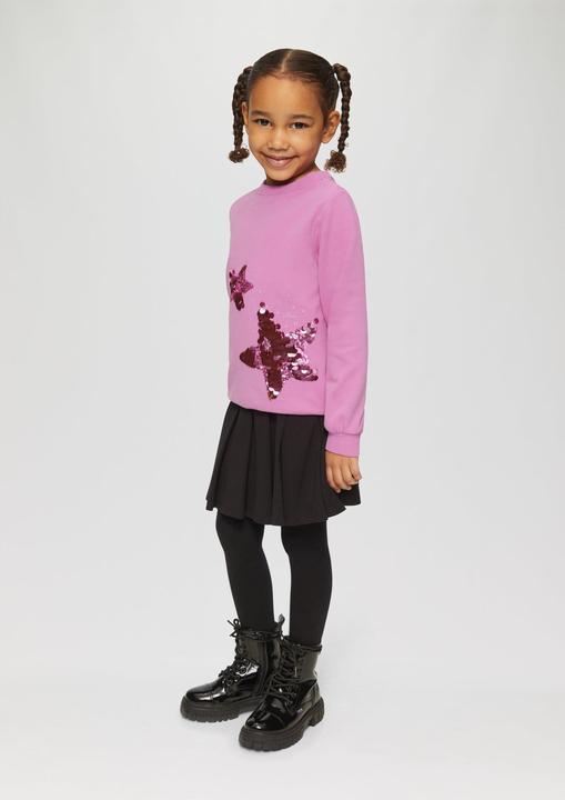 Produktbild s.Oliver Sweatshirt Wärmende Sweatshirt mit Pailletten (104, 110)