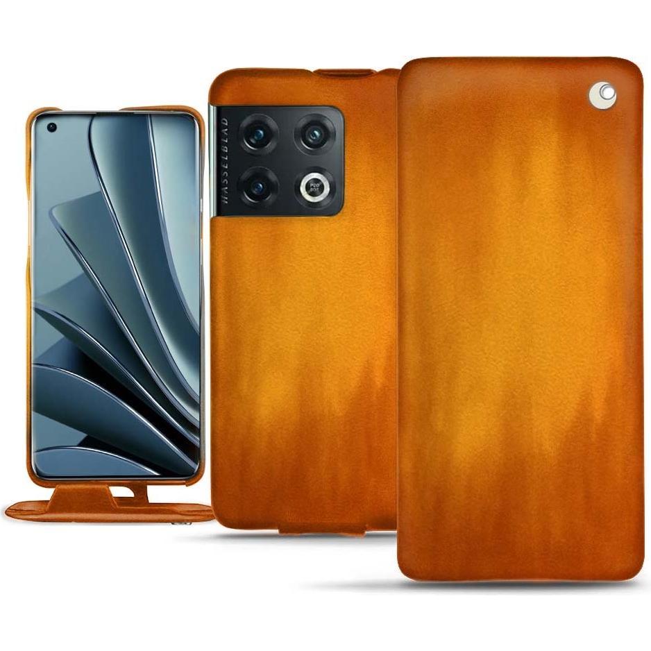 Noreve Lederschutzhülle vertikal (OnePlus 10 Pro), Smartphone Hülle, Orange