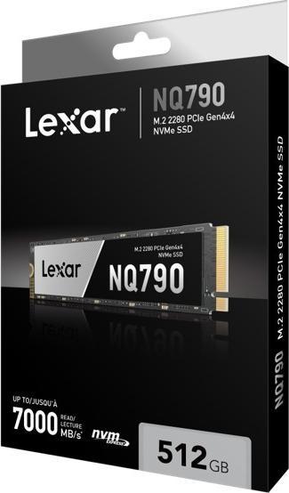Actual product image Lexar Hard drive SSD SSD PCIE G4 M.2 512GB/NQ790 LNQ790X512G-RNNNG (512 GB, M.2 2280)