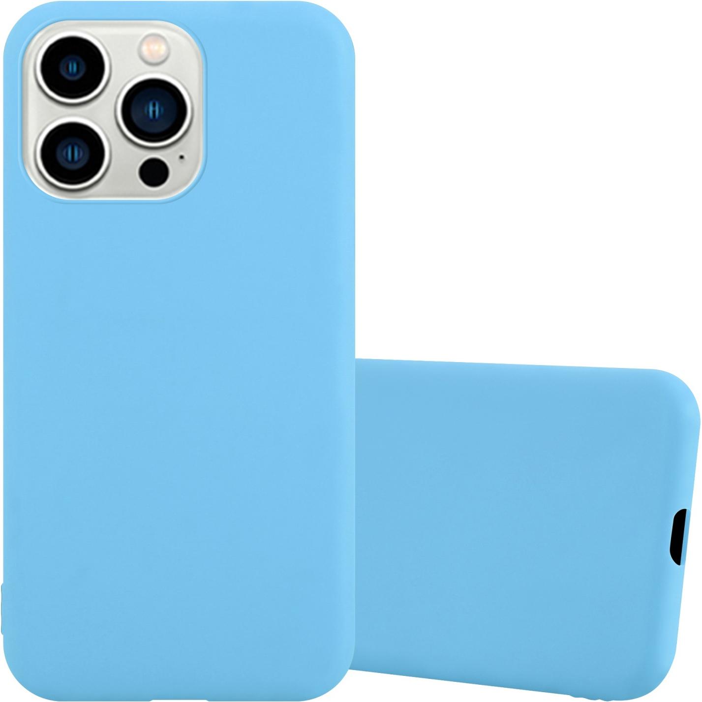 Thumbnail - Cadorabo Hülle für Apple iPhone 14 PRO im TPU Candy Style (Apple iPhone 14 Pro), Smartphone Hülle, Blau