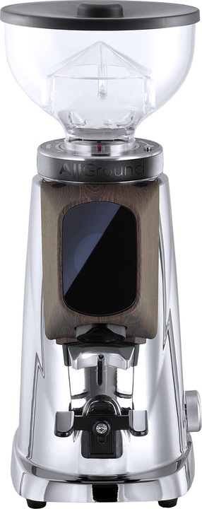Produktbild Fiorenzato AllGround Kaffeemühle Chromegehäuse, Eichenholz 230V EU (EU-Stecker)