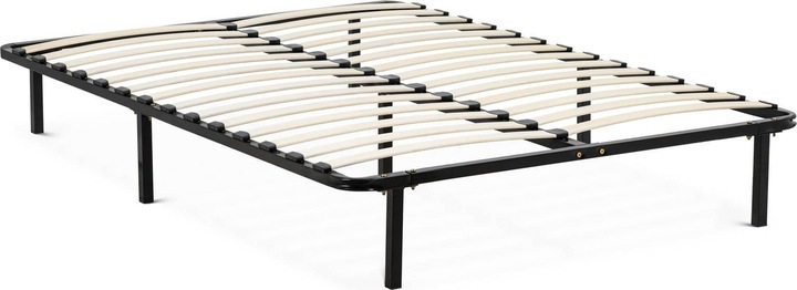 Produktbild Uniprodo Bett mit Lattenrost 140 x 200 cm 400 kg Bettgestell mit 9 Füssen Metallbett (140 x 200 cm)
