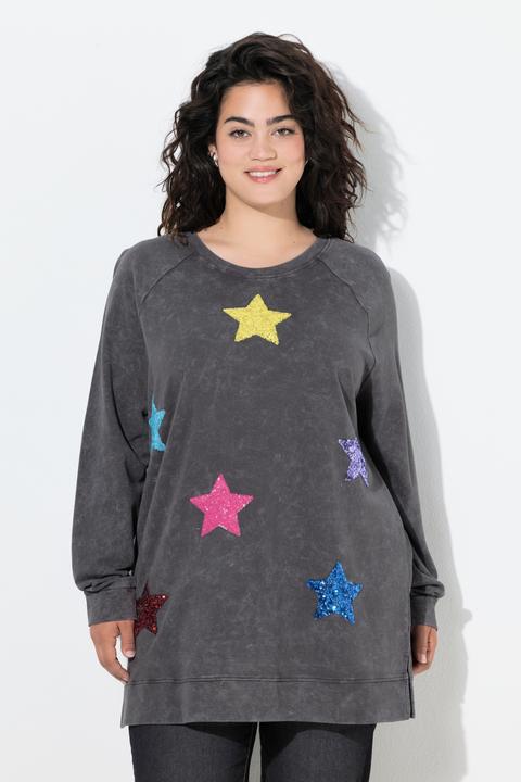 Produktbild Angel of Style Sweatshirt, oversized, Paillettensterne (44)