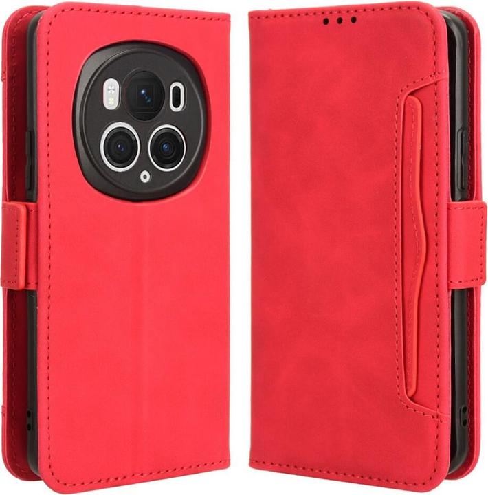 Produktbild Cover-Discount Honor Magic6 Pro - Etui viele Kartenfächer rot (Honor Magic6 Pro)