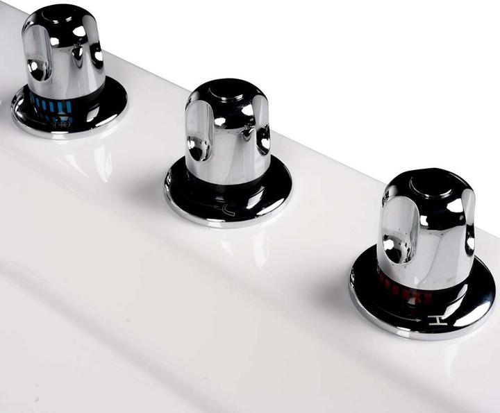 Actual product image Home Deluxe Whirlpool bath 2 persons DOLPHIN (left) - 180x120x65cm (120 cm, 180 cm)