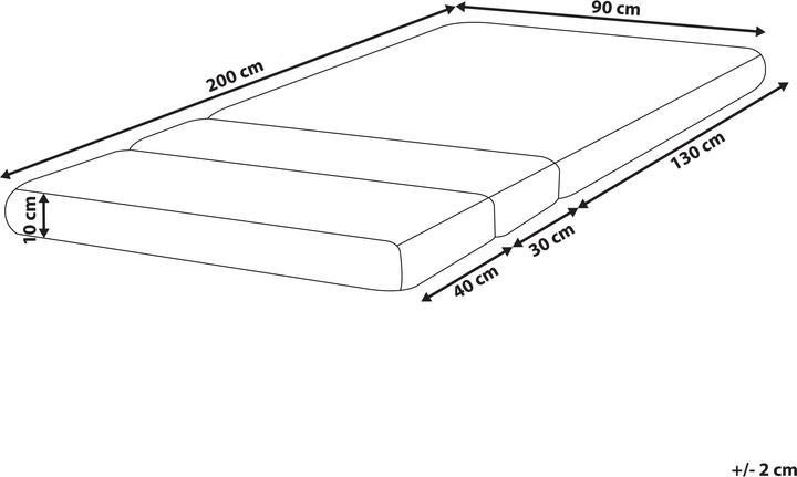 Produktbild Beliani Clever (Schaumstoffkern, 90 x 200 cm)