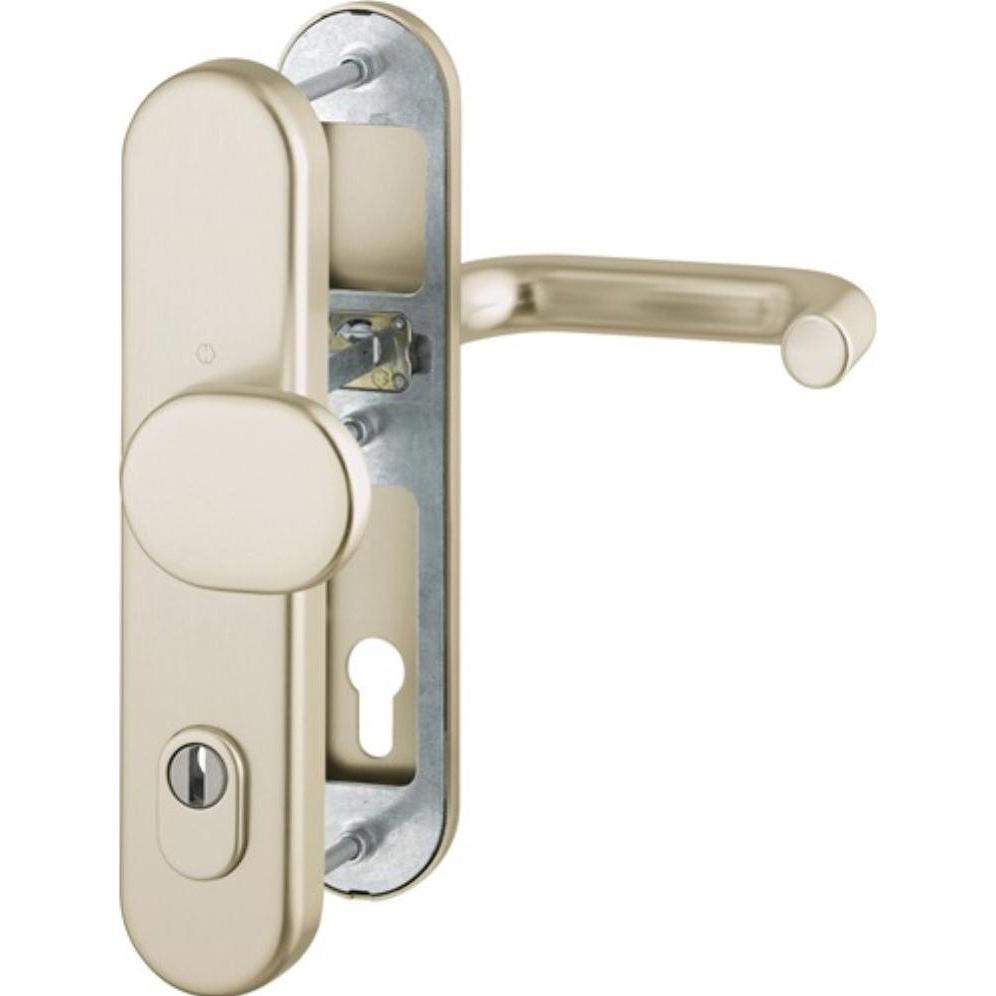 Hoppe, Türgriff + Fenstergriff, Schutzgarnitur Paris 86G/3332ZA/3310/138 Aluminium F2 92 mm 67-72 mm (Türgarnitur)