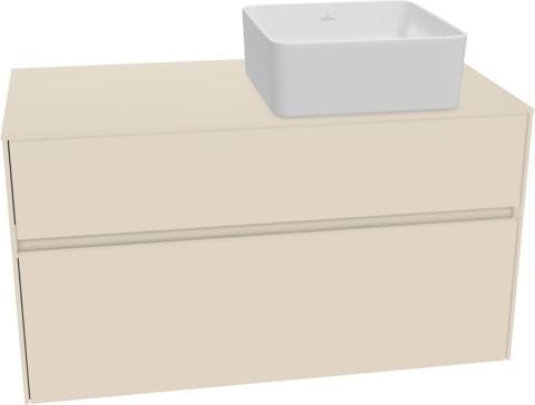 Actual product image Villeroy & Boch Collaro vanity unit 1000x548x500 mm, 2 drawers, for washbasin on the right, C04 (107 x 62 x 57 cm)
