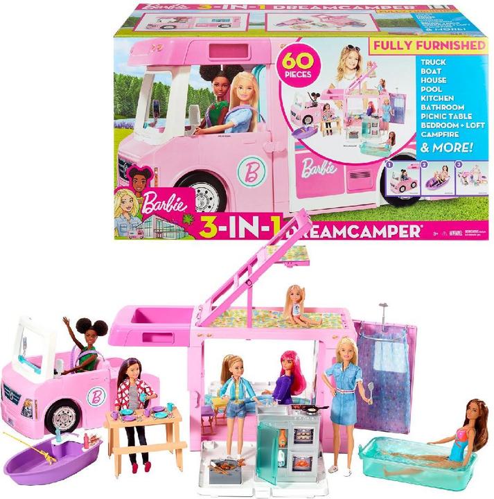 Actual product image Barbie 3-in-1 Super Adventure Camper with Accessories