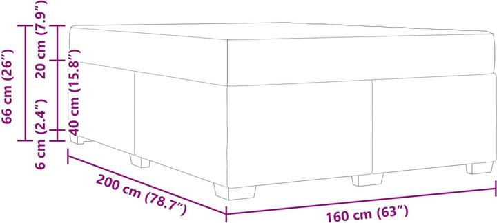 Immagine prodotto vidaXL Boxspringbett (160 x 200 cm)