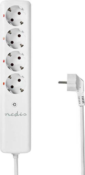 Actual product image Nedis RF plug | 433 MHz | 3680 W | earthing contact / type F (CEE 7/7) | White (4x, CEE 7/7, 1.50 m)