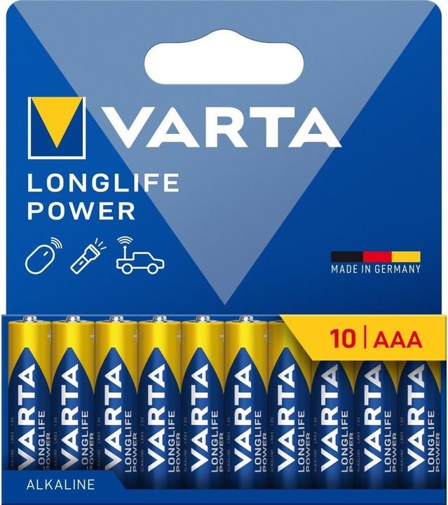 Actual product image Varta Battery LONGLIFE Power AA NEW (10 pcs., AA, 1500 mAh)