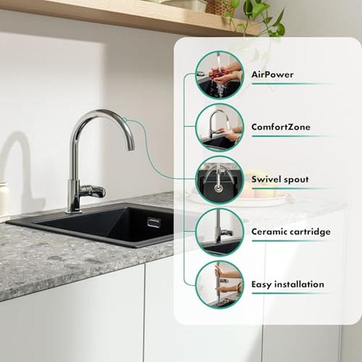 Produktbild hansgrohe Vernis Blend M35 Einhebel-Küchenarmatur 210, 1 Strahlart