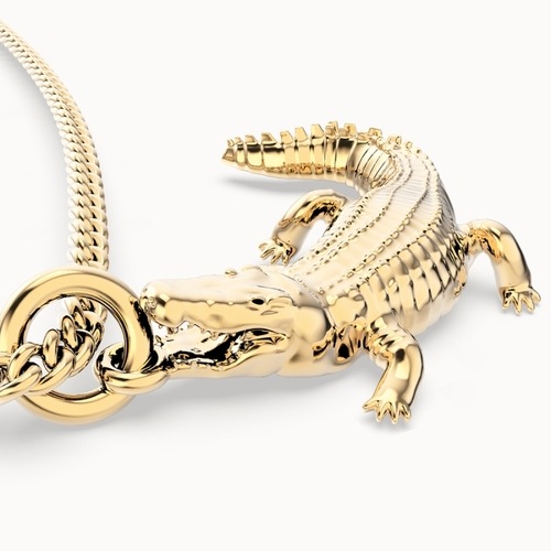 Produktbild MTM Crocodile Necklace (Messing, 18k Gold)