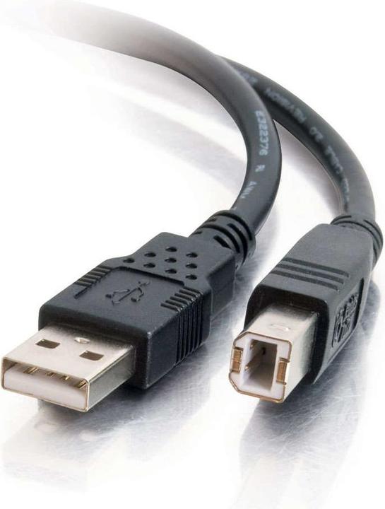 Produktbild C2G USB 2.0 A/B Cable Black 1m USB Kabel USB A USB B Schwarz (1 m, USB 2.0)