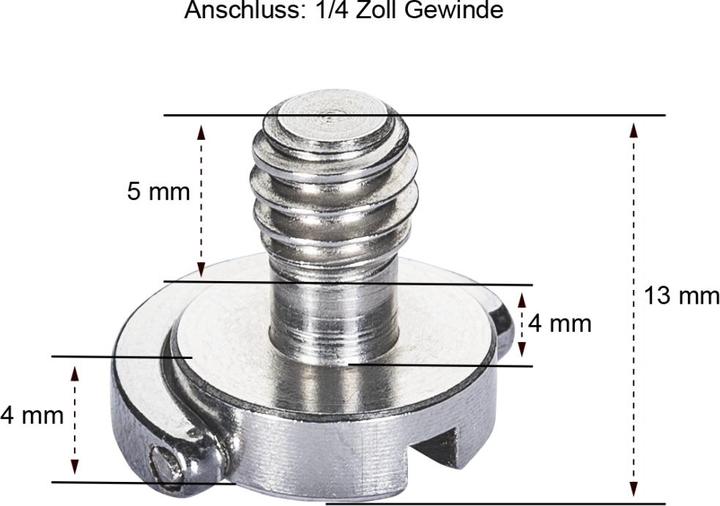 Actual product image Walimex Camera mounting screws 1/4 inch (Stand adapter)
