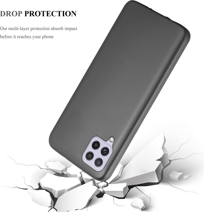Produktbild Cadorabo TPU Matt Metallic Hülle (Samsung Galaxy M22, Samsung Galaxy A22, Samsung Galaxy A32)