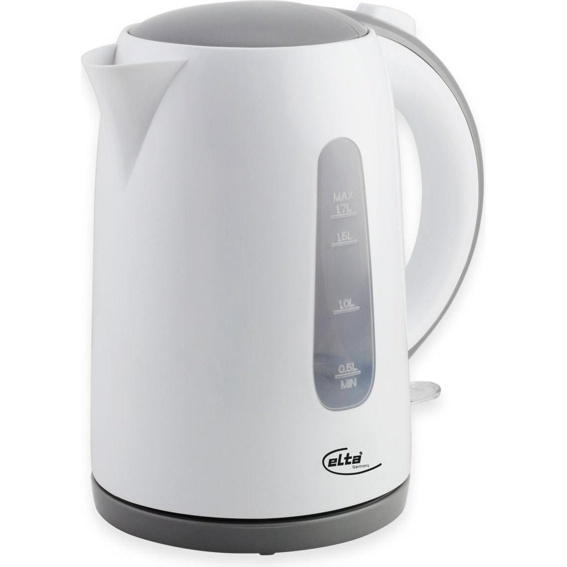 Elta Wasserkocher WK-2200.16, Classic Line, 2200 W, 1,7 L, weiss, Wasserkocher, Weiss