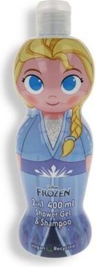 Disney Frozen Gel e Shampoo 2 in 1 Elsa per bambini (400 ml) (400 ml, Shampoo liquido)