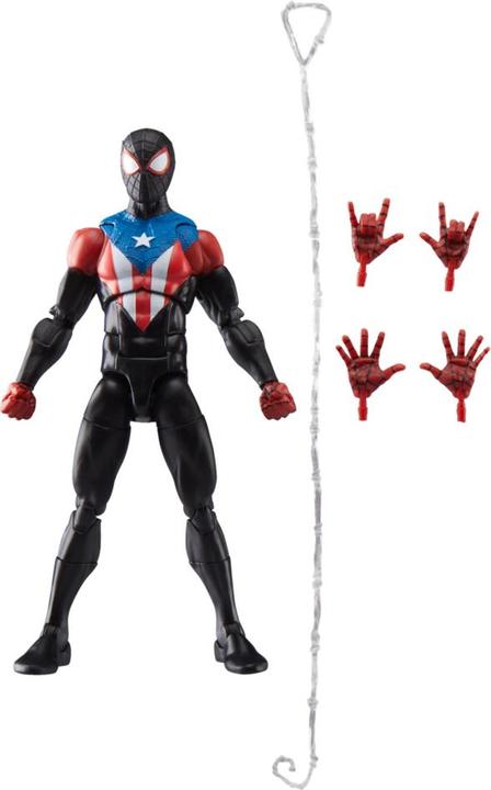 Actual product image Hasbro Spider-Man 2 Marvel Legends Gamerverse Actionfigur Miles Morales (Boricua Suit) 15 cm