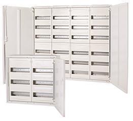 Produktbild F-Tronic Feldverteiler 2 feldrig, 4-reihig, 96 Module Typ:FV2-4 Masse HxBxT: 650x550x165mm Farbe:weiss