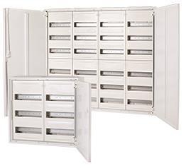 Produktbild F-Tronic Feldverteiler 2 feldrig, 4-reihig, 96 Module Typ:FV2-4 Masse HxBxT: 650x550x165mm Farbe:weiss