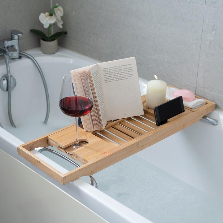 Produktbild Mad Monkey Badewannenablage aus Bambus