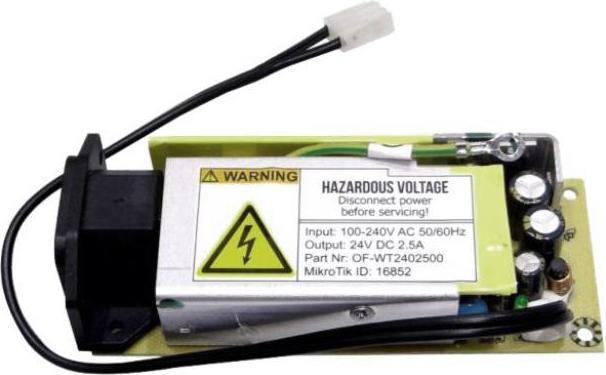 Actual product image MikroTik 24V2APOW - 24 V, 2.5 A internal power supply
